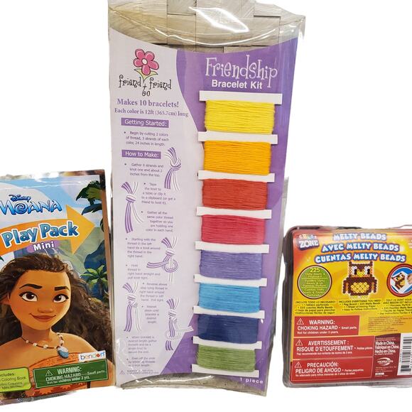 Disney Moana Craft Set Friendship Bracelets Melty Beads Halloween Notepads - Picture 3 of 8
